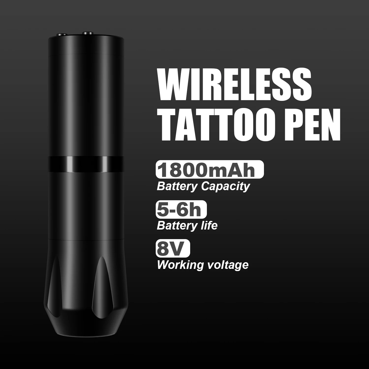 KVM Wireless Tattoo Pen Direct Drive 3.5mm Stroke Fit 90% Cartridge Needles Professional Tattoo Supplies Body Art Tools