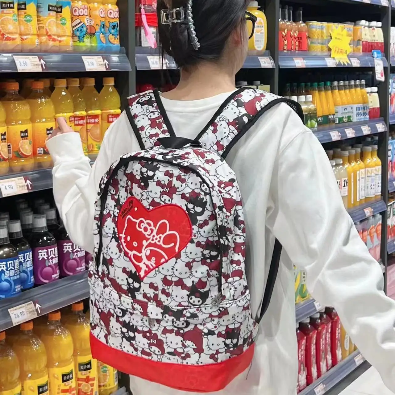 Mochila Kawaii Hello Kitty para estudiantes, Mochila escolar ligera y moderna para mujer, Mochila Infantil Escolar, regalo para niños, Accesorios escolares
