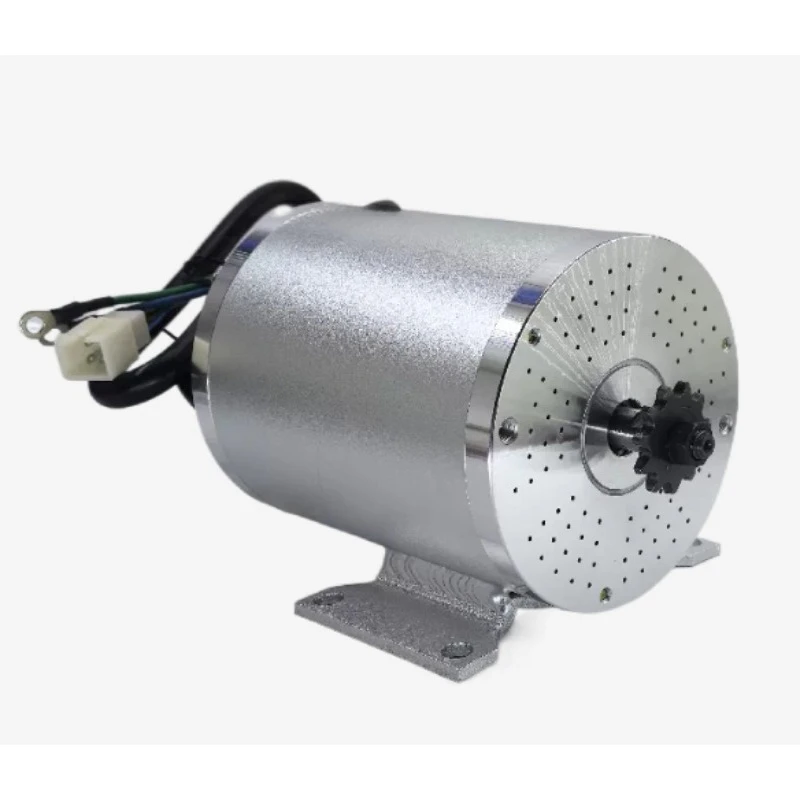 Go-kart 3000W 72V Brushless Motor Kit, Electric Bicycle Modified Motor, Equipped with Controller and Throttle Lever