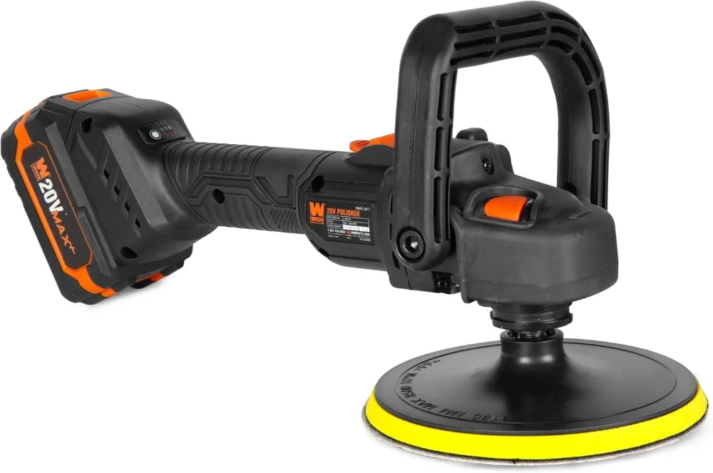 

20V Max Cordless 7-Inch Variable Speed Rotary Polisher Waxer Kit with Battery Charger Pads