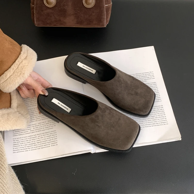 Summer Slippers Women Flats Luxury Outdoor Beach Flip Flops Female Sandals Trend Brand Design Slides Shoes Woman 2023 Sheepskin