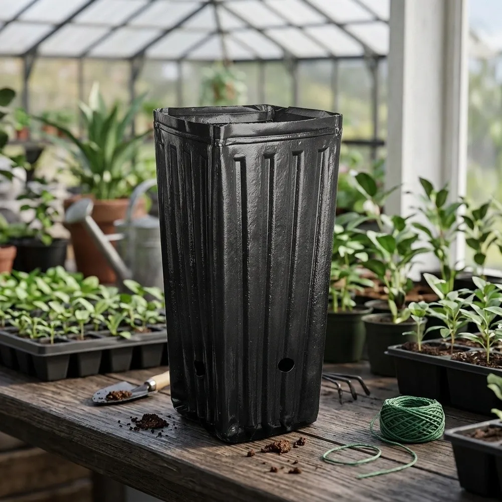Nursery Tree Pots Tree Pots Deep Nursery Tree Pot Flower Plant Container Pot Outdoor Garden Practical Brand New