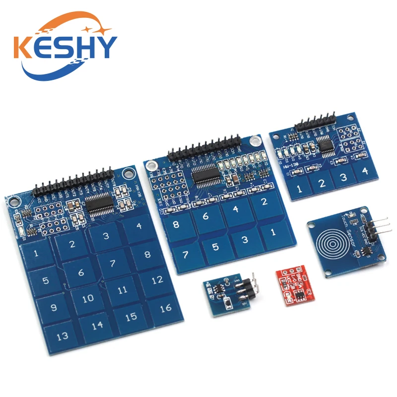 TTP223 TTP224 TTP226 TTP229 1/4/8/16Channel Jog Digital Touch Button Sensor Capacitive Switch Modules Accessories for Arduino