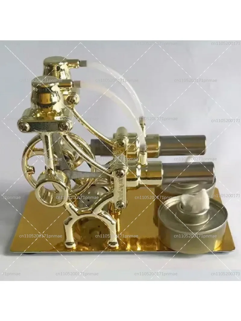 Mini Hot Air Stirling Engine Model Kit DIY Science Toy Educational Steam Power Generator