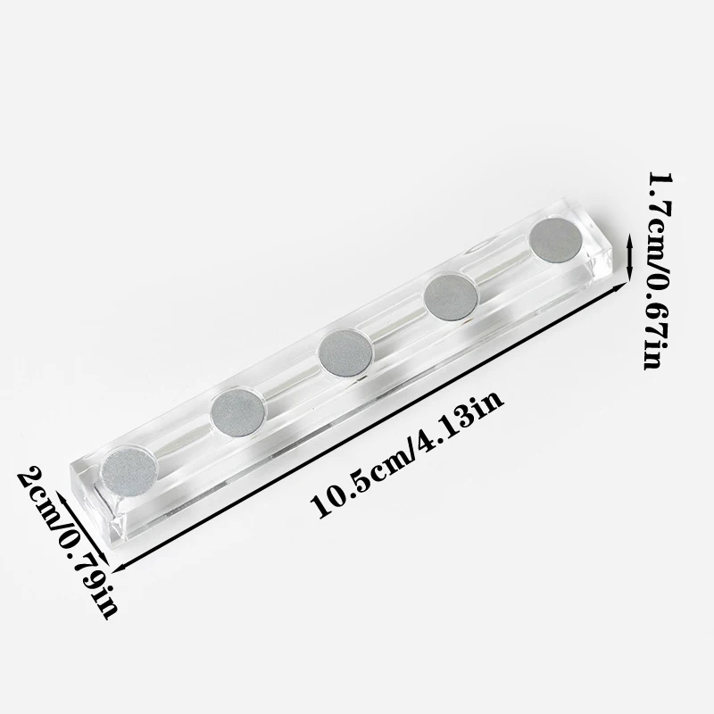 1 stks magnetische nail art houder stand acryl kristal display plank kleurrijke nagellak praktijk tool voor beginnende