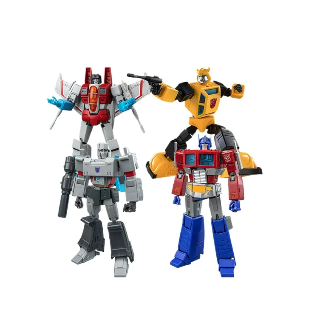 

Hasbro AMKPRO G1 deformation children's toy Optimus Prime Megatron mobile group figure model is in stock.