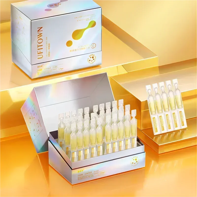 30Pcs Collagen Boost Serum Firm Smooth Essence Anti Wrinkle Aging Whitening Ceramide Repair Hyaluronic Acid Dark Spot Skin Care