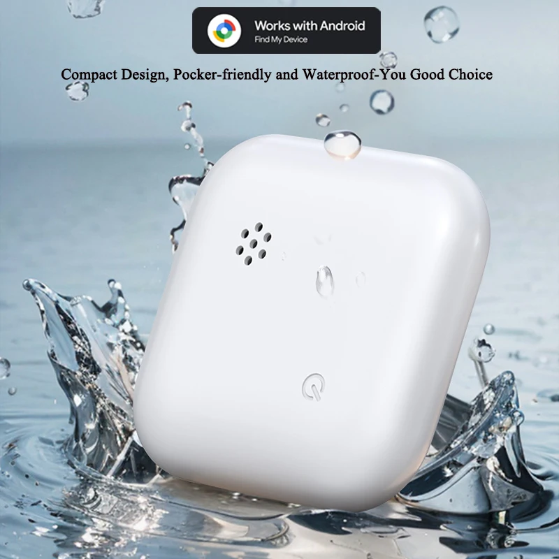 Google Find My Device Tracker (Android) | IP67 Waterproof Tag for children/Keys/Wallets/Pets, Wireless positioning anti-lost