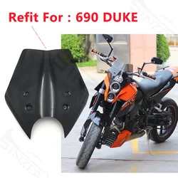 오토바이 앞 유리 윈드 디플렉터 아크릴 블랙 클리어, KM 690 KM690 DUKE 2008 2009 개조