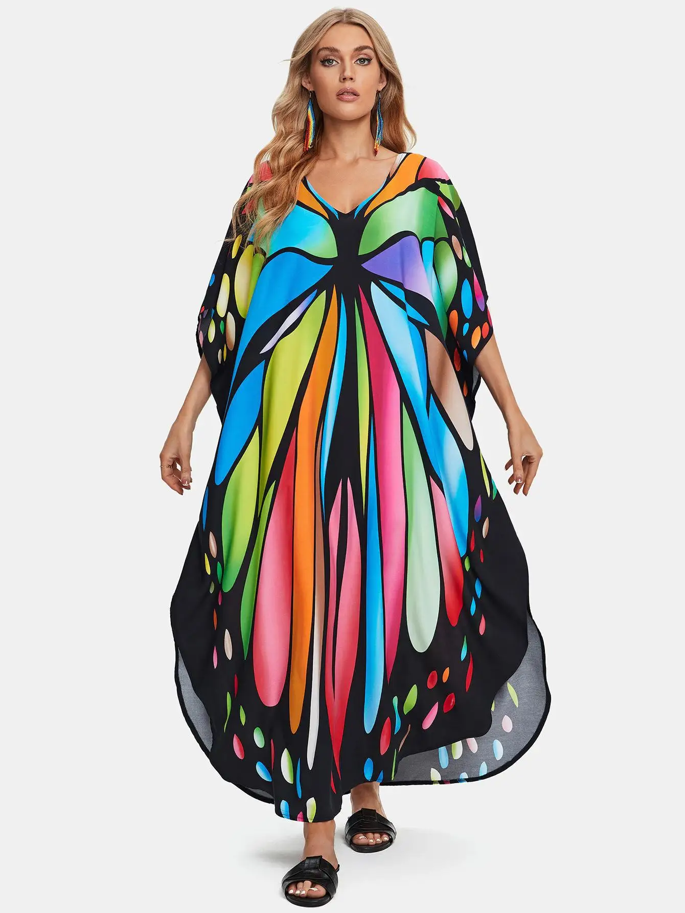 Plus Size Kaftan Dresses for Women\'s Clothing Beach Cover up Caftans Comfortable Kaftan One size fits US,S-3XL