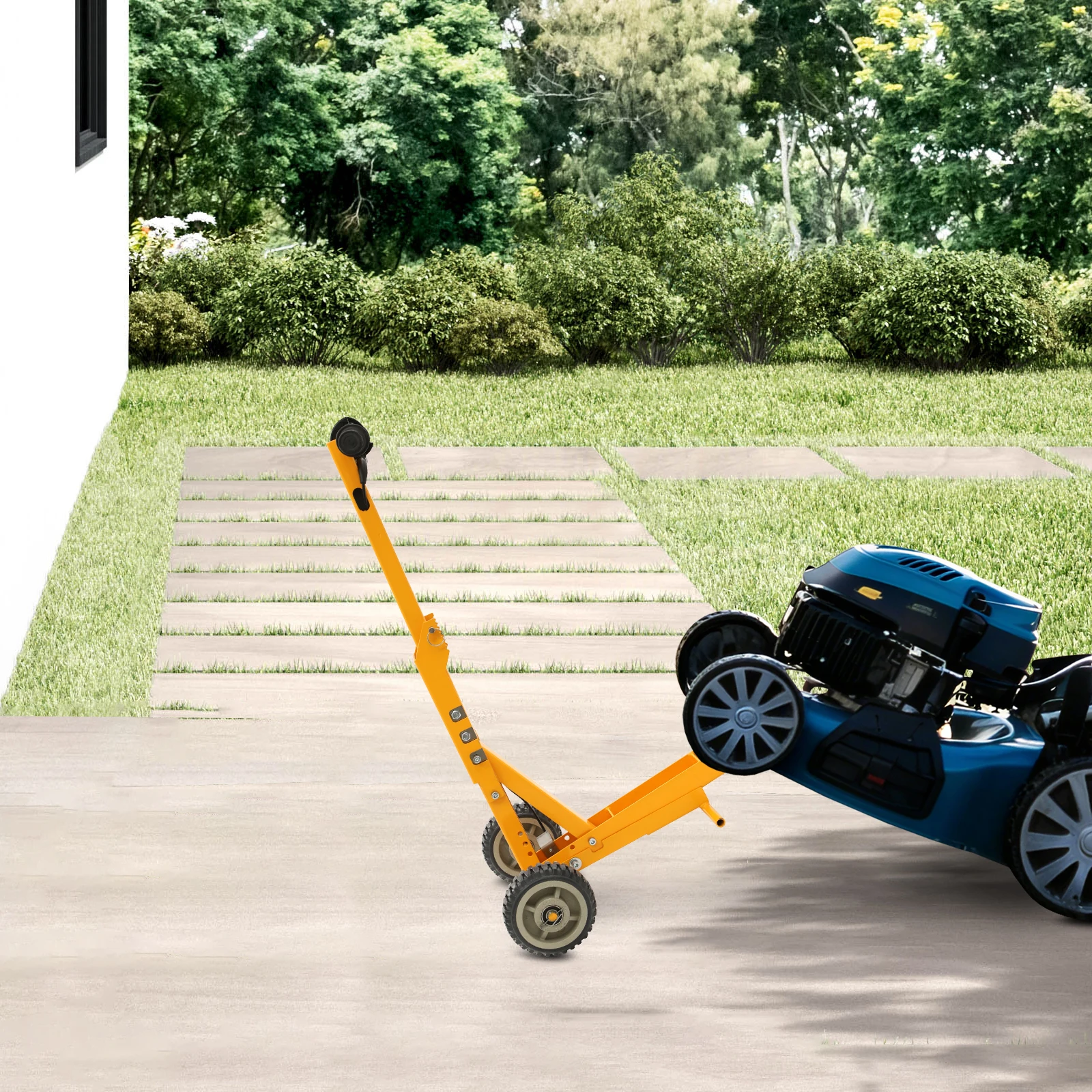 

Lawn Mower Lift Tool 60.46*38*90.7cm 363 Kg Load Capacity Lawn Mower Lift Tough Heavy-Duty Helper for Maintenance and Repair