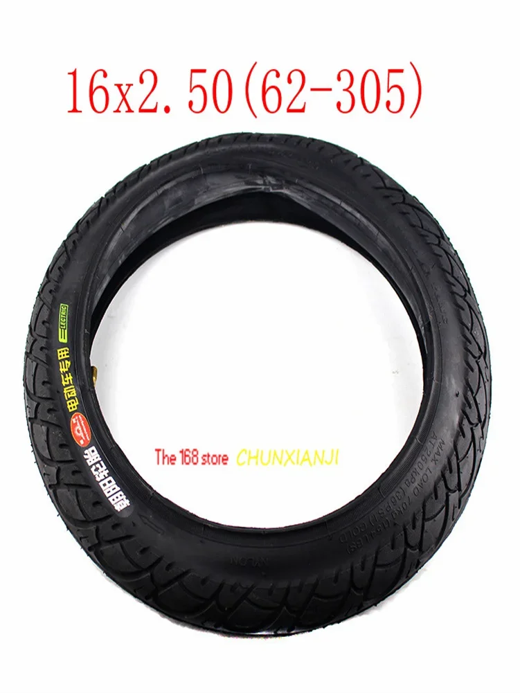 AliExpress NONE Kids Electric Bikes Small BMX Scooters Inner Tube 16x2.50 62-305 Size with Bent Angle Valve Stem Tire Fit 16*2.5