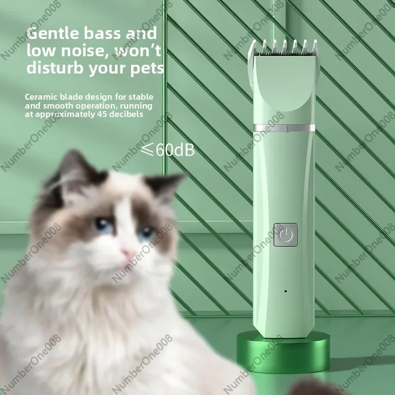 Pet Grooming Clippers Electric Quiet Rechargeable Cat Dog Hair Trimmer Kit With Comb For Nail Paw - view 4