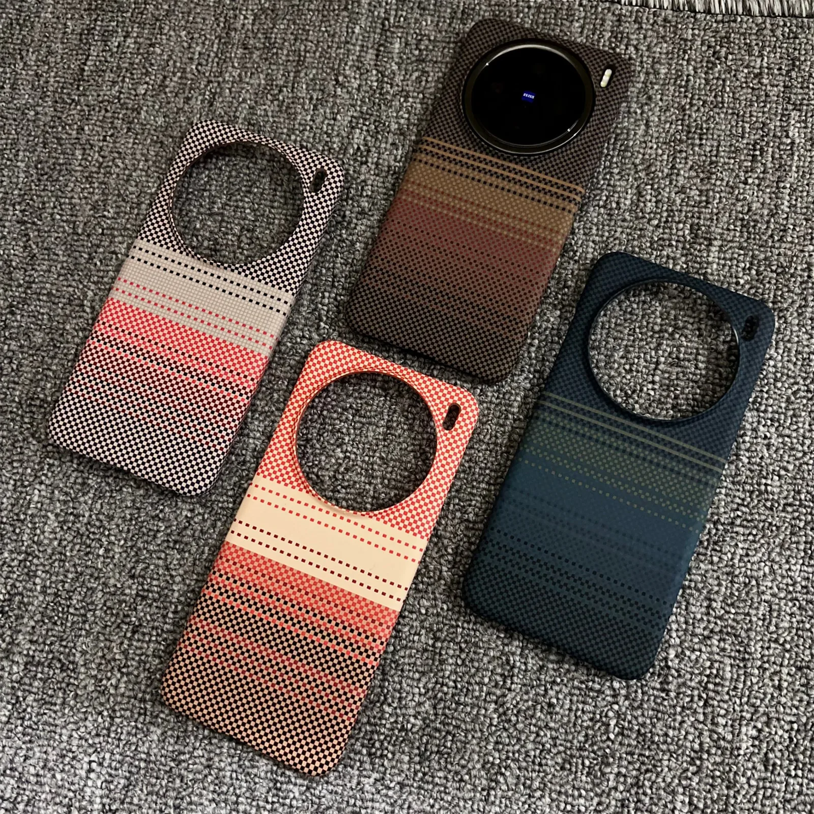 Neue Carbon Fiber Kevlar Muster Telefon Fall Für VIVO X200 Pro Mini X200S Ultra Dünne Magnetische Stoßfest Abdeckung