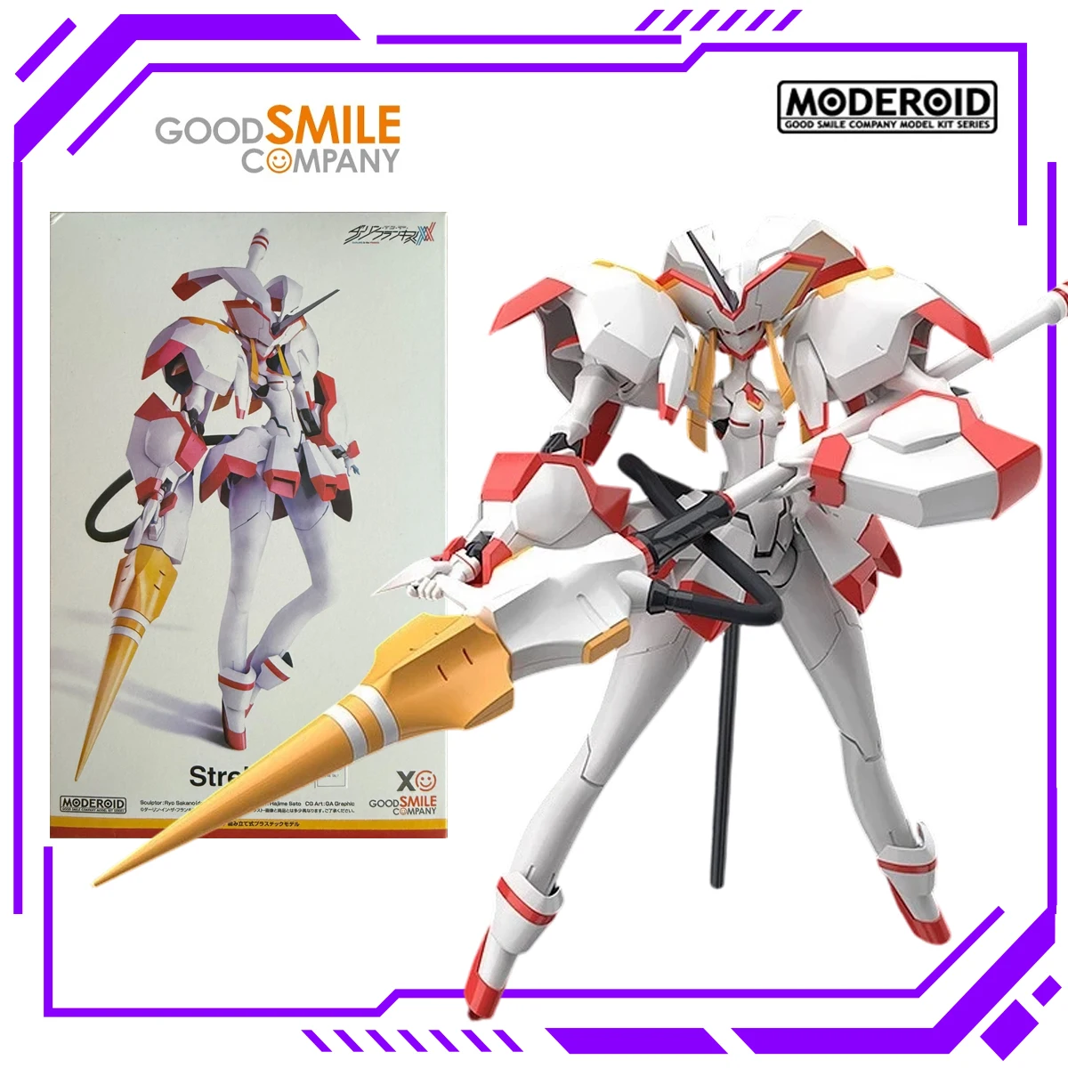 In Stock Genuine GSC MODEROID Strelizia Darling in the FranXX 180mm Assembly Model Kit Collectible Decor Gifts For Boys & Girls
