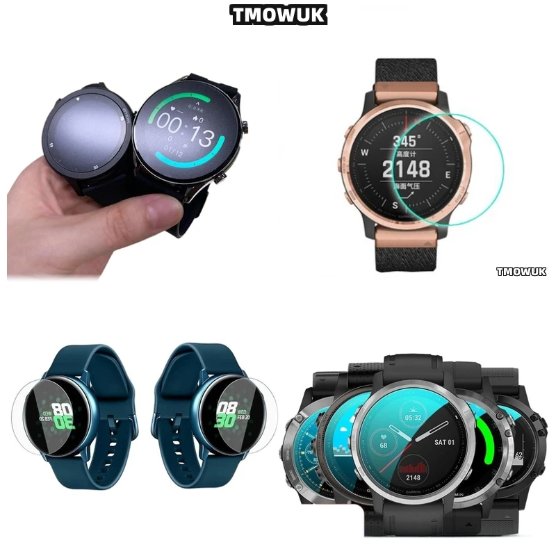 

For Garmin Fenix 6 6S 6X Pro Silver Ultra-Thin Screen Protector Anti-Scratch 9H HD