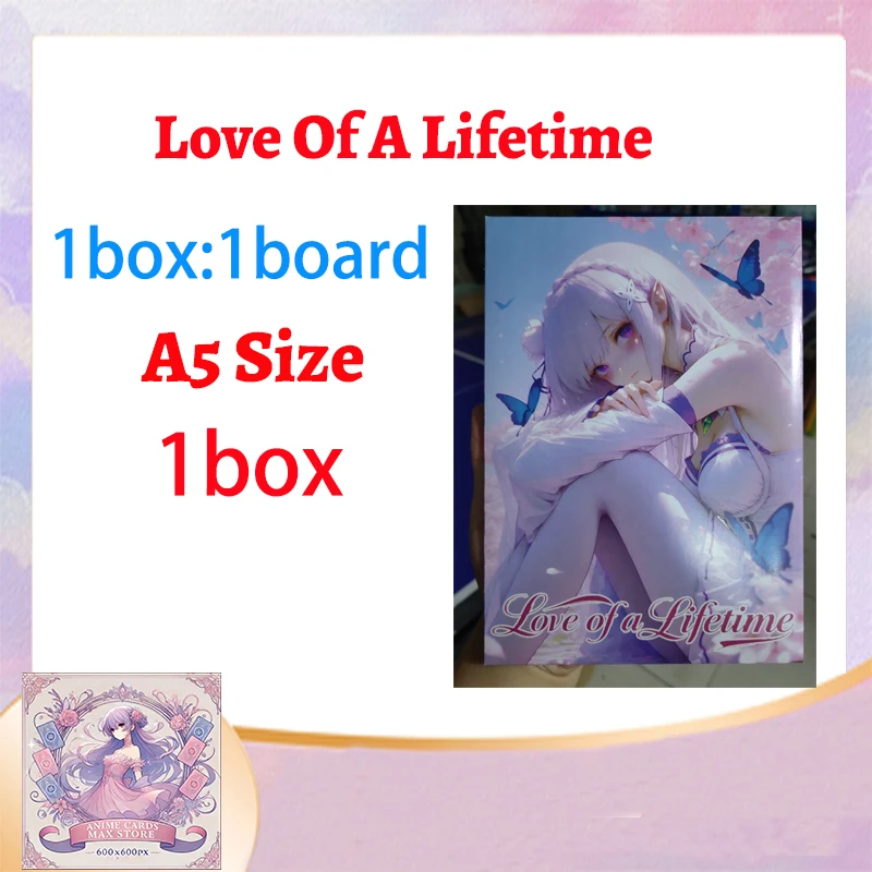 

2025 Newest Love Of A Lifetime A5 Size Single Waifu Boards Collection Box Doujin Booster Spicy Art Toy Gift for Hobbyists