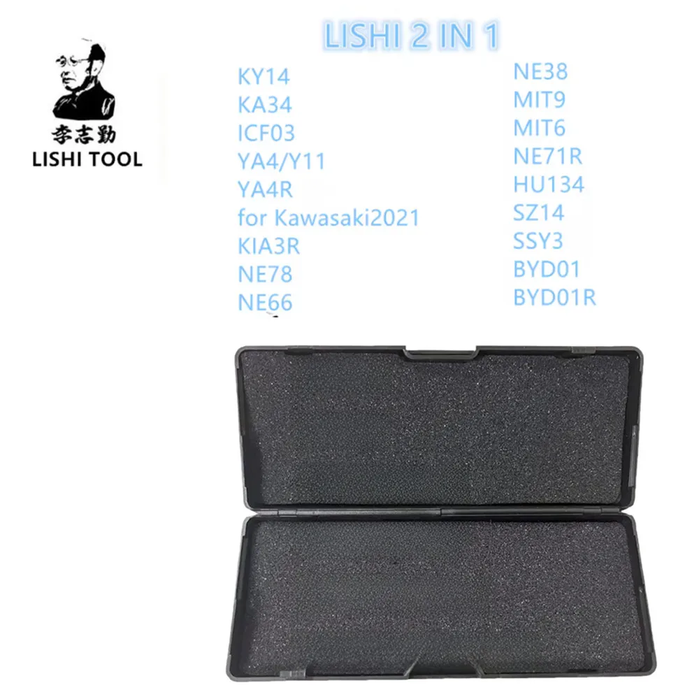 LISHI 2 en 1 KY14 KA34 ICF03 YA4/Y11 YA4R para Kawasaki2021 KIA3R NE78 NE66 NE38 MIT9 MIT6 NE71R HU134 SZ14 SSY3 BYD01 BYD01R