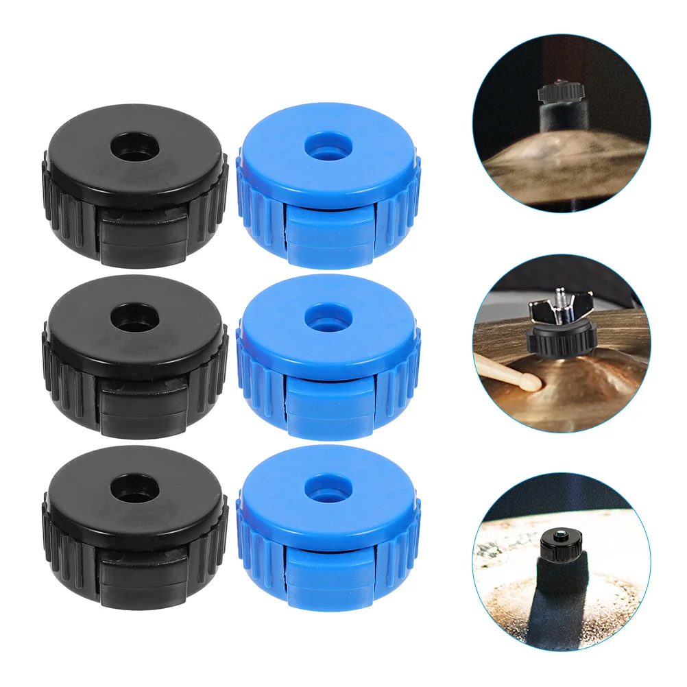 

6 Pcs Quick Release Hat Cymbal Nuts Roller Drum Replacement Parts Quick-set Cymbals Caps Plastic Quick-release