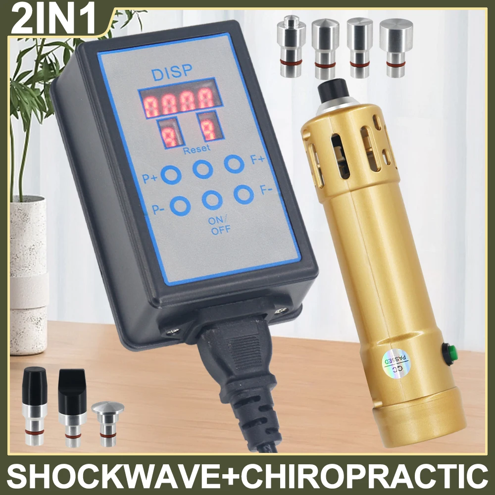 Professional Shock Wave Therapy Machine 2 IN 1 Foot Massager Plantar Fasciitis ED Treatment Pain Relief Body Relaxation Massage
