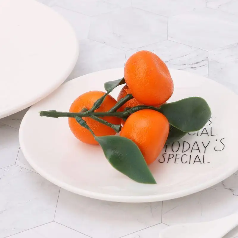 62KD Artificial Foam Material Fake Agriculture Gardening Display Tangerine