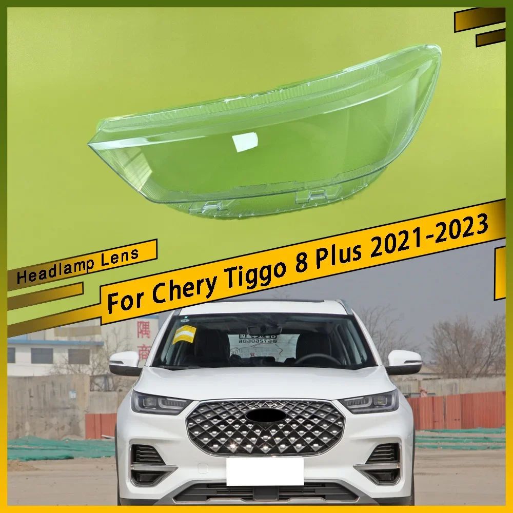 Headlamp Cover Lampshade Head Lamp Headlight Shell Lens Plexiglass Car Accessories For Chery Tiggo 8 Plus 2021 2022 2023