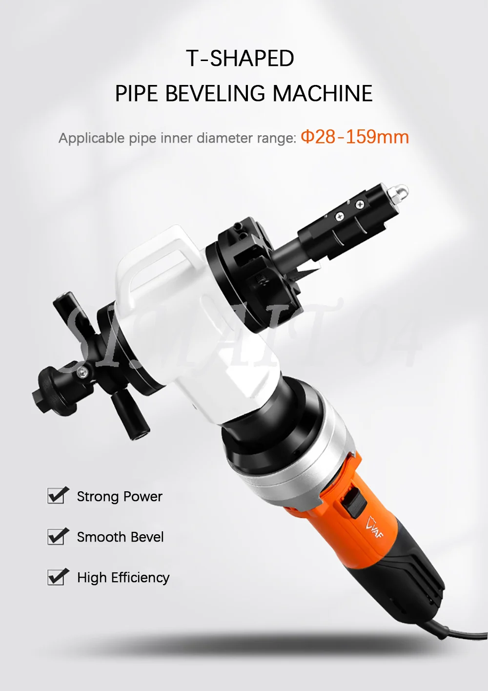 1200 واط 1500 واط الكهربائية أنابيب الصلب آلة الميلا T-شكل 28-159 مللي متر 50r/دقيقة التوسع الداخلي الأنابيب Beveler آلة الأخدود