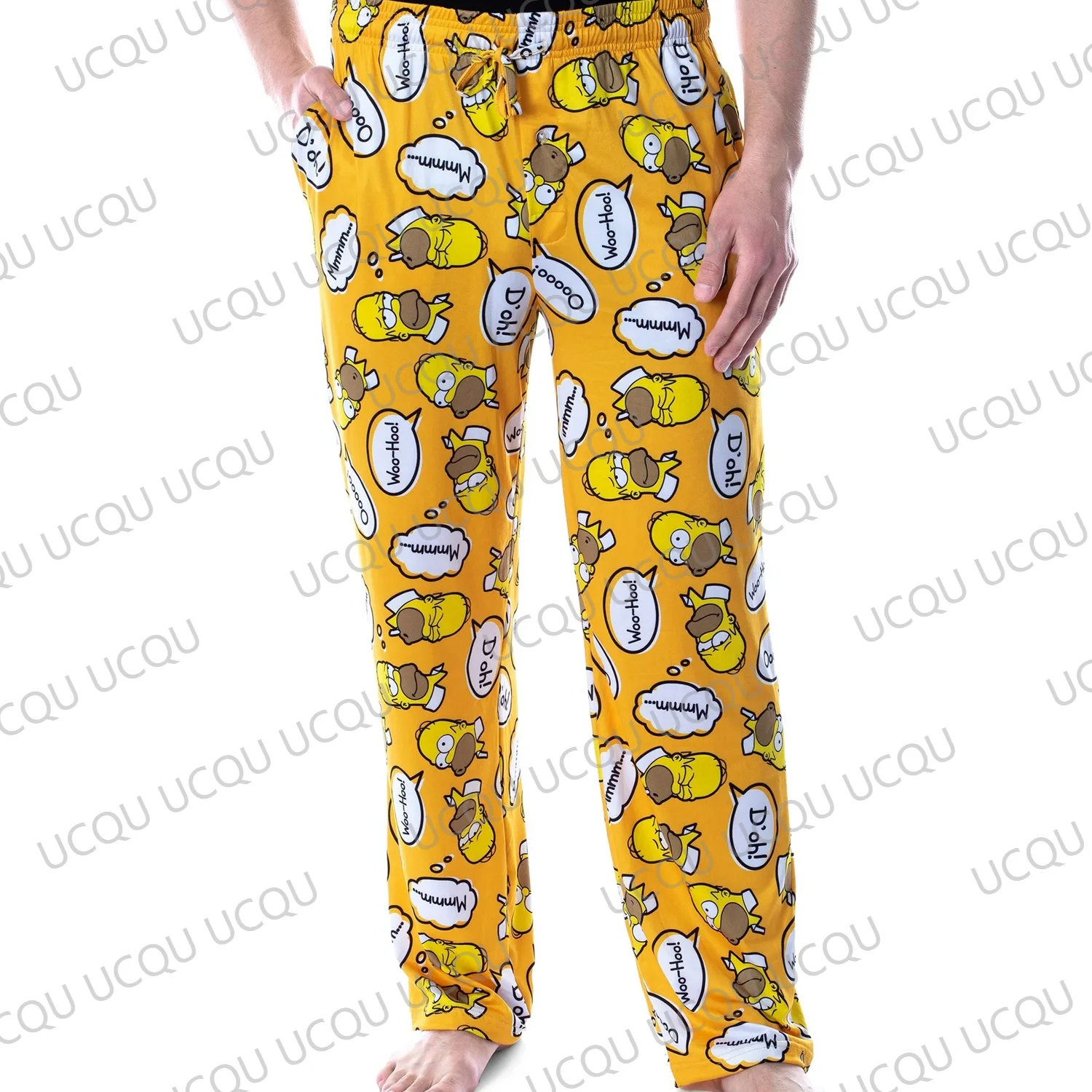 New Halloween  Men\'s Homer Bubble Thoughts Adult Loungewear Sleep Pajama Pants  Oversized Adult/Kids  3D Printed Pyjama Trousers