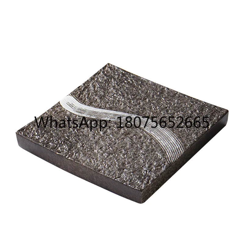 Stone strip sushi plate Japanese cuisine Yakiniku flat plate creative retro ceramic barbecue