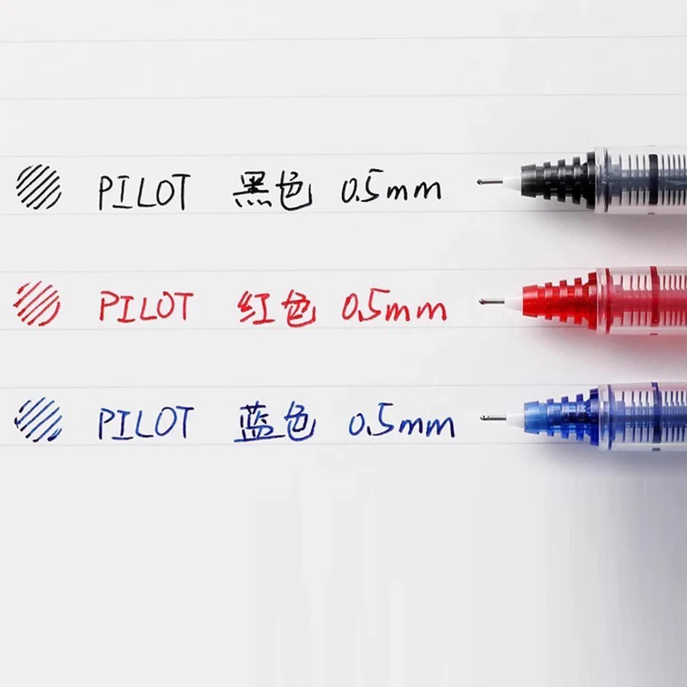 Imagem -05 - Pilot Gel Pen Plus Recarga Líquido Reto Grande Capacidade Secagem Rápida Material de Escritório Escolar Papelaria Japonesa Bxc-v5 v7 0.5 0.7 mm