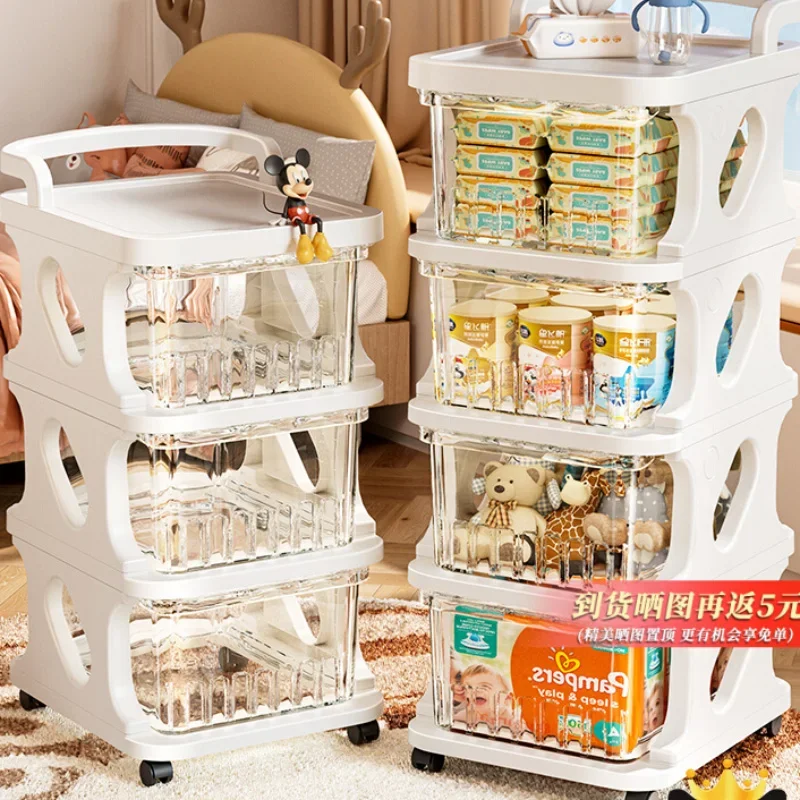 Make Up Trolley Barber Professional Hairdressing Cart Auxiliary Cart with Wheels Snack Storage Rack Multi-layer Movable Box