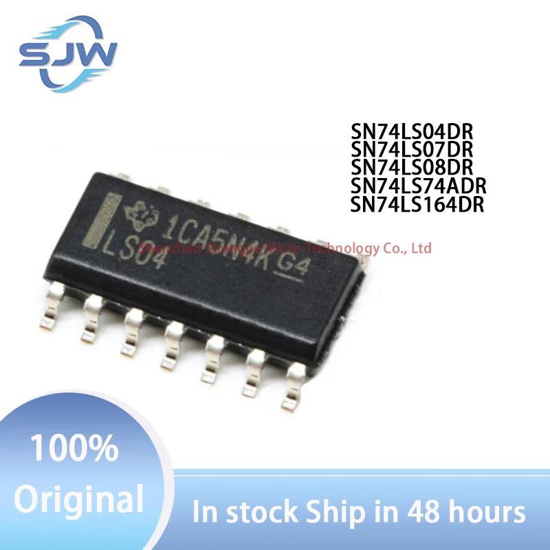 SN74LS04DR SN74LS07DR SN74LS08DR SN74LS74ADR SN74LS164DR SOIC14 inverter Buffer/driver/transceiver Logic gate trigger register