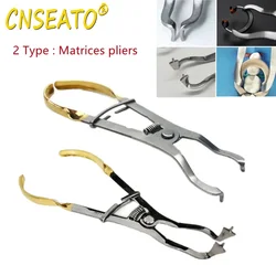 Dental Sectional Matrix Plier Metal Matrics Band Forceps Placement Resin Clamping Ring Clip Lab Dentistry Tools Stainless Steel