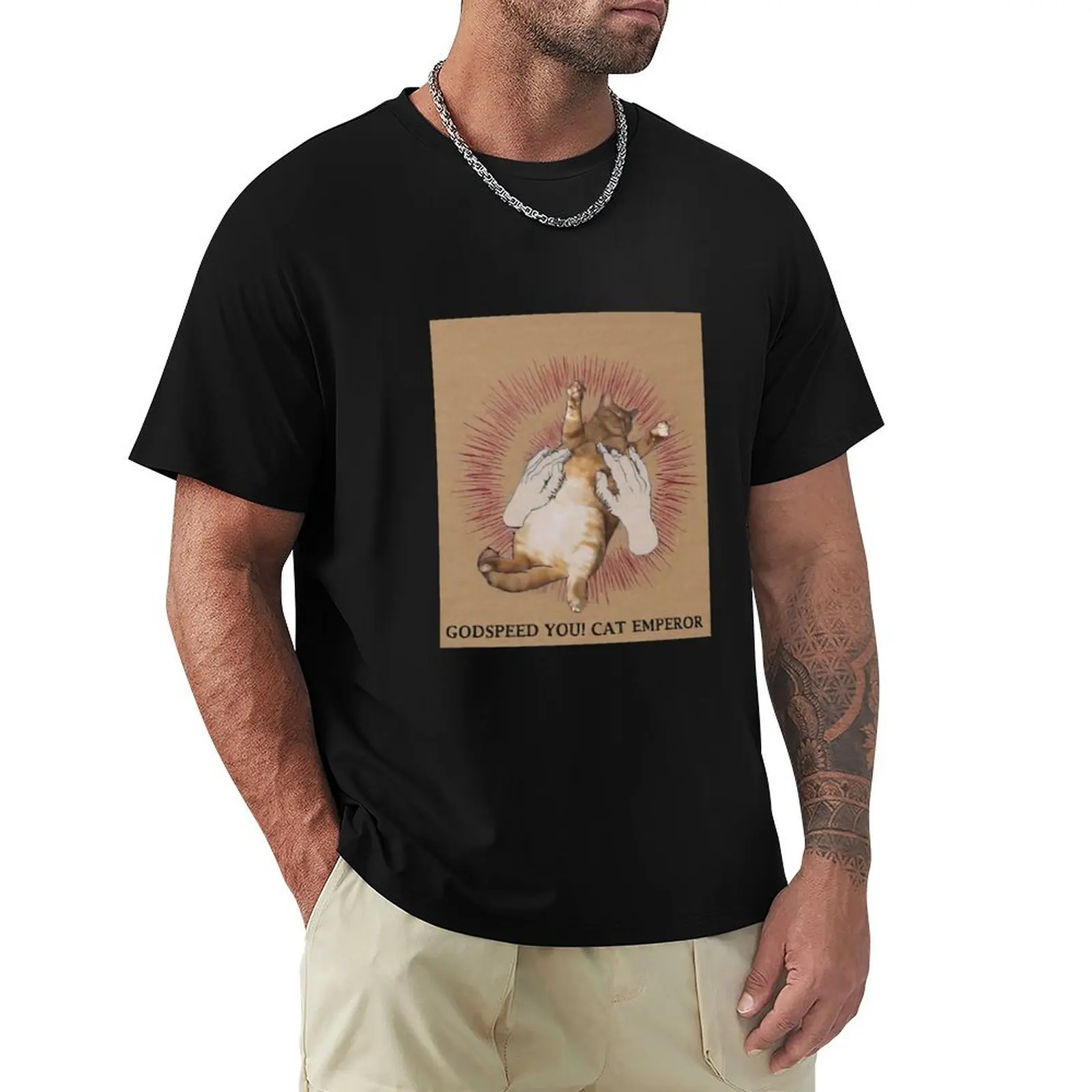 

Godspeed you cat emperor T-Shirt Long Lasting Casual T-Shirt