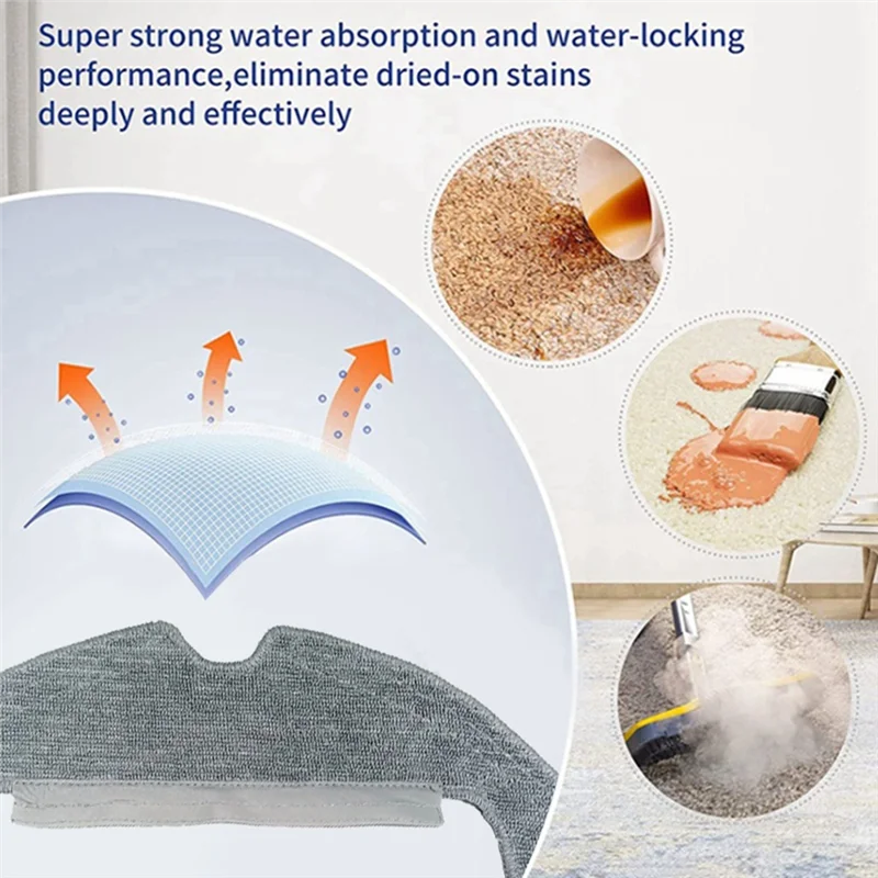 16 PCS Side Brush Hepa Filter Mop Cloth Rag Dust Bag As Shown Vacuum Cleaner Parts For Dreame Bot D9 Plus RLD11GD Robot Vacuum