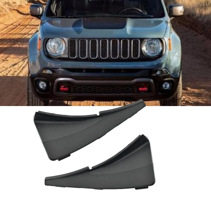 Car Front Windshield Wrap Corner Trim Wiper Side Cowl Trim Cover Lid 735640965 735642890 For Jeep Renegade 2016-2021 Car Parts