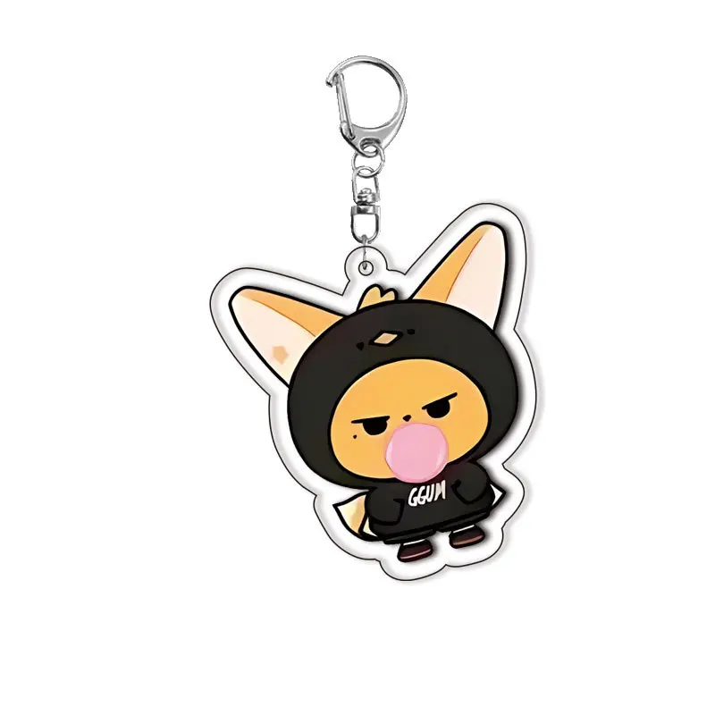 TXT Anime Mashle Acrylic Keychains Double Side Acrylic Figure Key Ring Creative Pendant Xmas Halloween Fans Gift Arcane Keychain