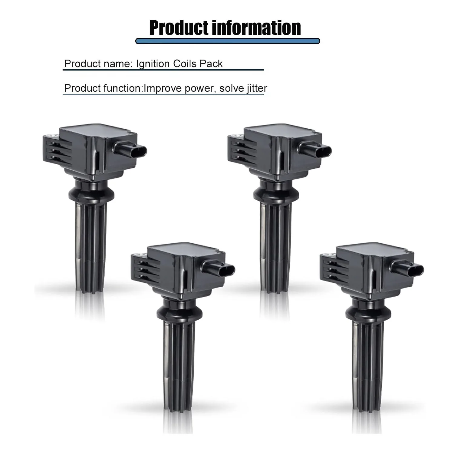 4PCS CM5Z12029A Ignition Coil For FORD ESCAPE EXPLORER FIESTA FOCUS FUSION MUSTANG For LINCOLN MKC MKT MKZ 0221604700 2013-2017