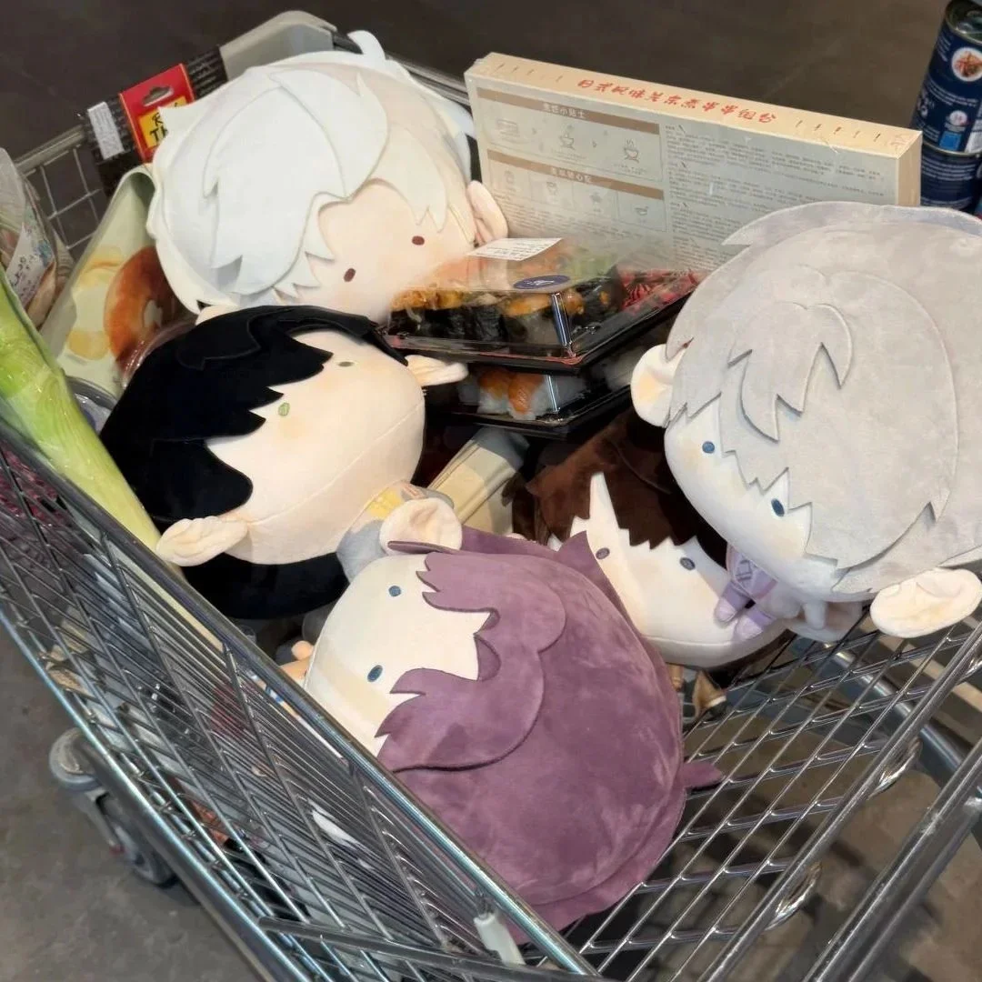 30cm Love and Deepspace Big Head Plush Dolls Set Rafayel Aster Zayne Sylus Caleb Anime Style Collectible