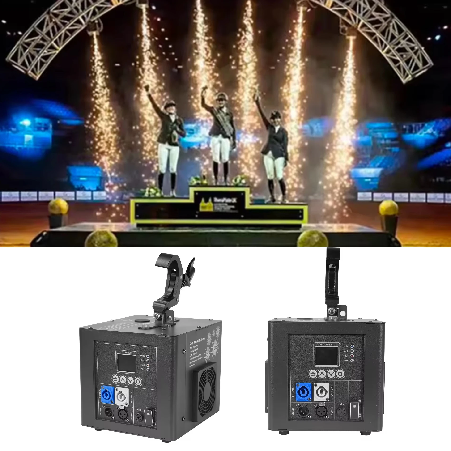 

Balletstar 800W Fall Hanging Upside Waterfall Cold Pyro Spark Fireworks Machine For Wedding Party