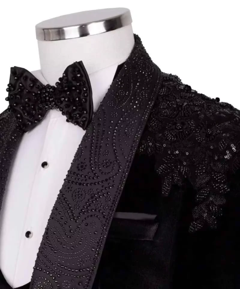 Luxury Black Men's 2 Piece Tux - Men'S Grooming For Wedding recension och pris