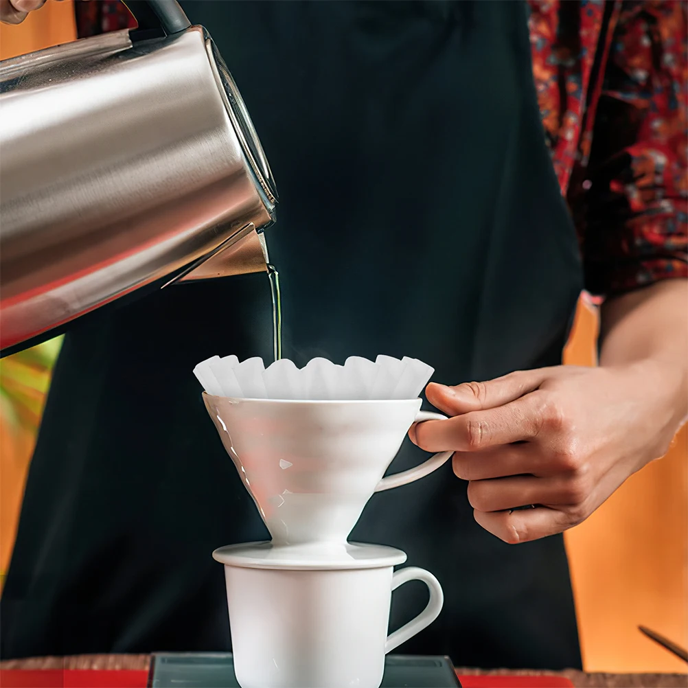 

100 Pcs Coffee Espresso Filter Filtering Paper Cups for Drip Basket Making Supply
