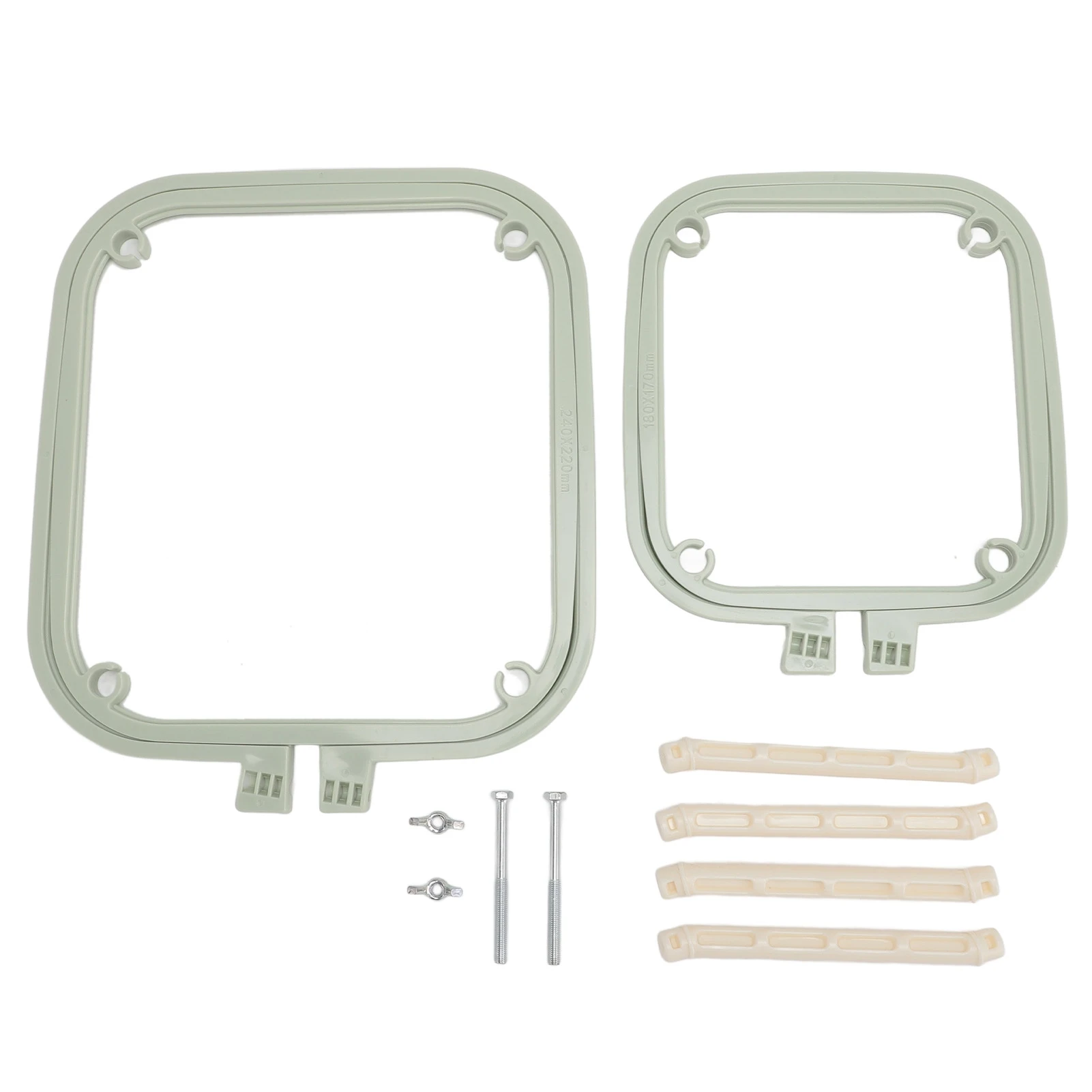 Double Layer Embroidery Frame Stitch Hoop Stand Adjustable Integrated ABS Needlework Holder Tool for Desktop Nordic