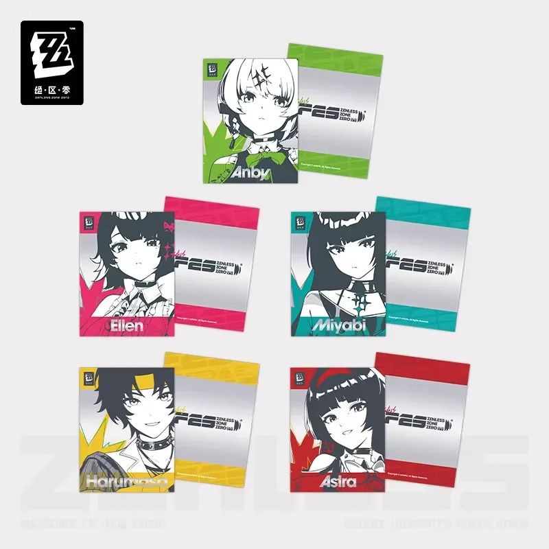 miHoYo Game Official Zenless Zone Zero Anby Ellen Hoshimi Flash Silver Folder Anime Ornament Cartoon Prop Cosplay Halloween Gift