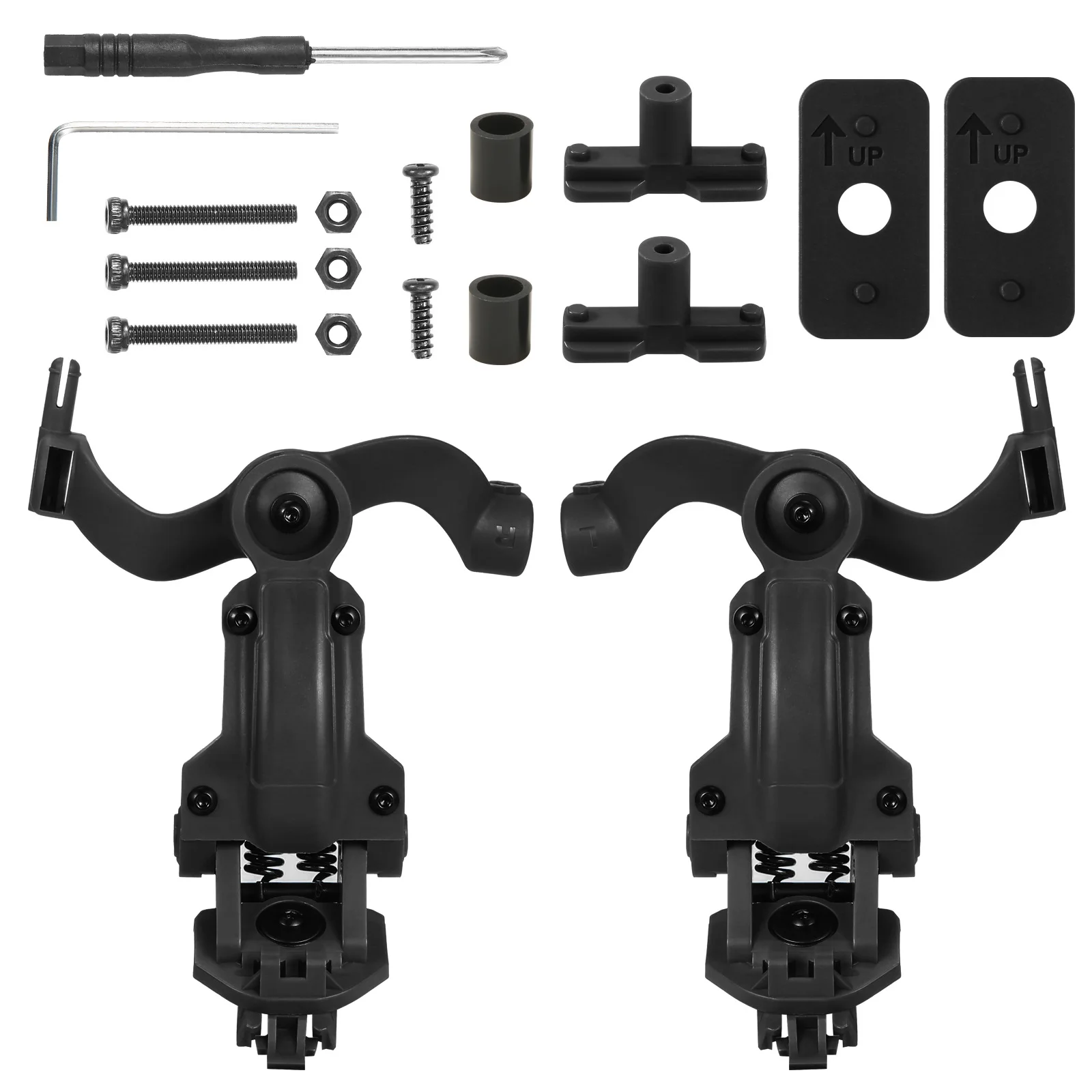 Pickup Noise Cancellation Tactical Headphone Helmet Accessories Guide Adaptation Kit Multi-angle Adjustable