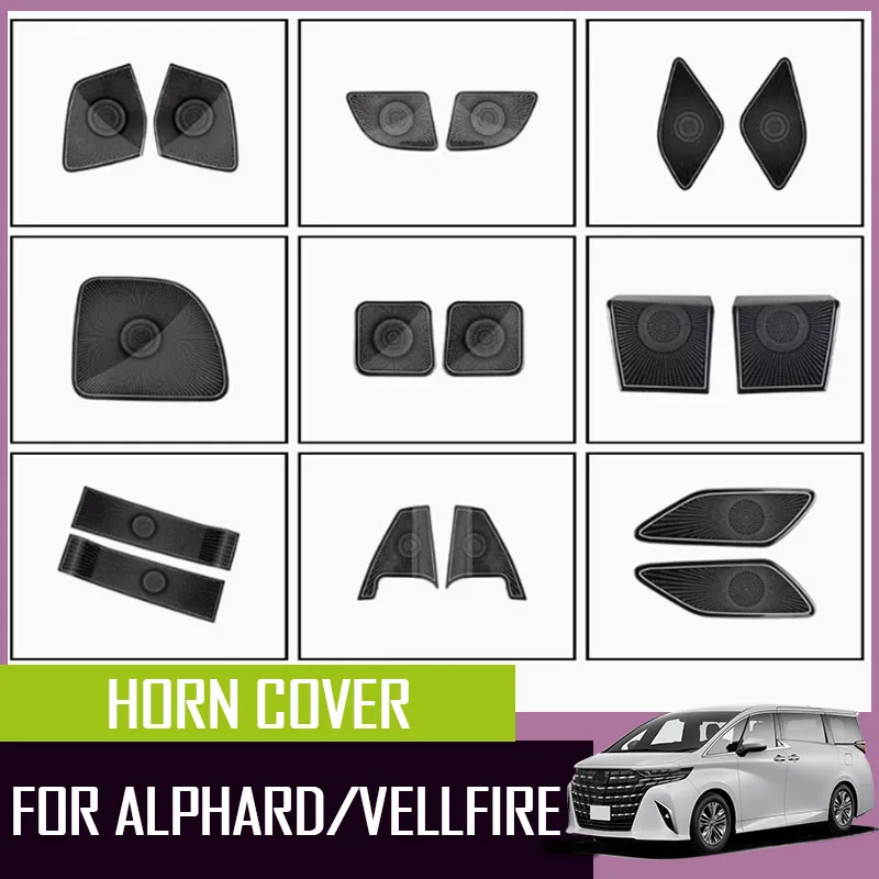 

Car horn cover interior patch fit for Toyota Alphard Vellfire 40 series door horn cover stainless steel patch