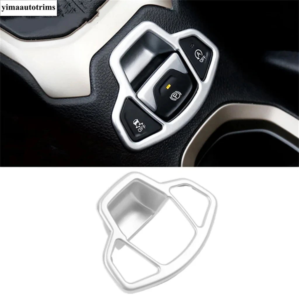 For Jeep Renegade 2015 - 2023 Accessories Air AC Outlet Vent / Shift Gear Water Cup / Door Speaker / Navigation Frame Cover Trim