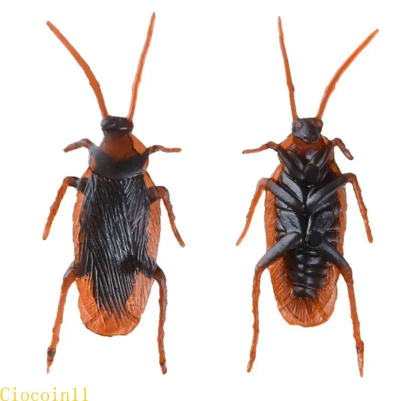 Y1ub 12pcs thực tế gián Bugs đồ chơi tháng tư Cá con ngày