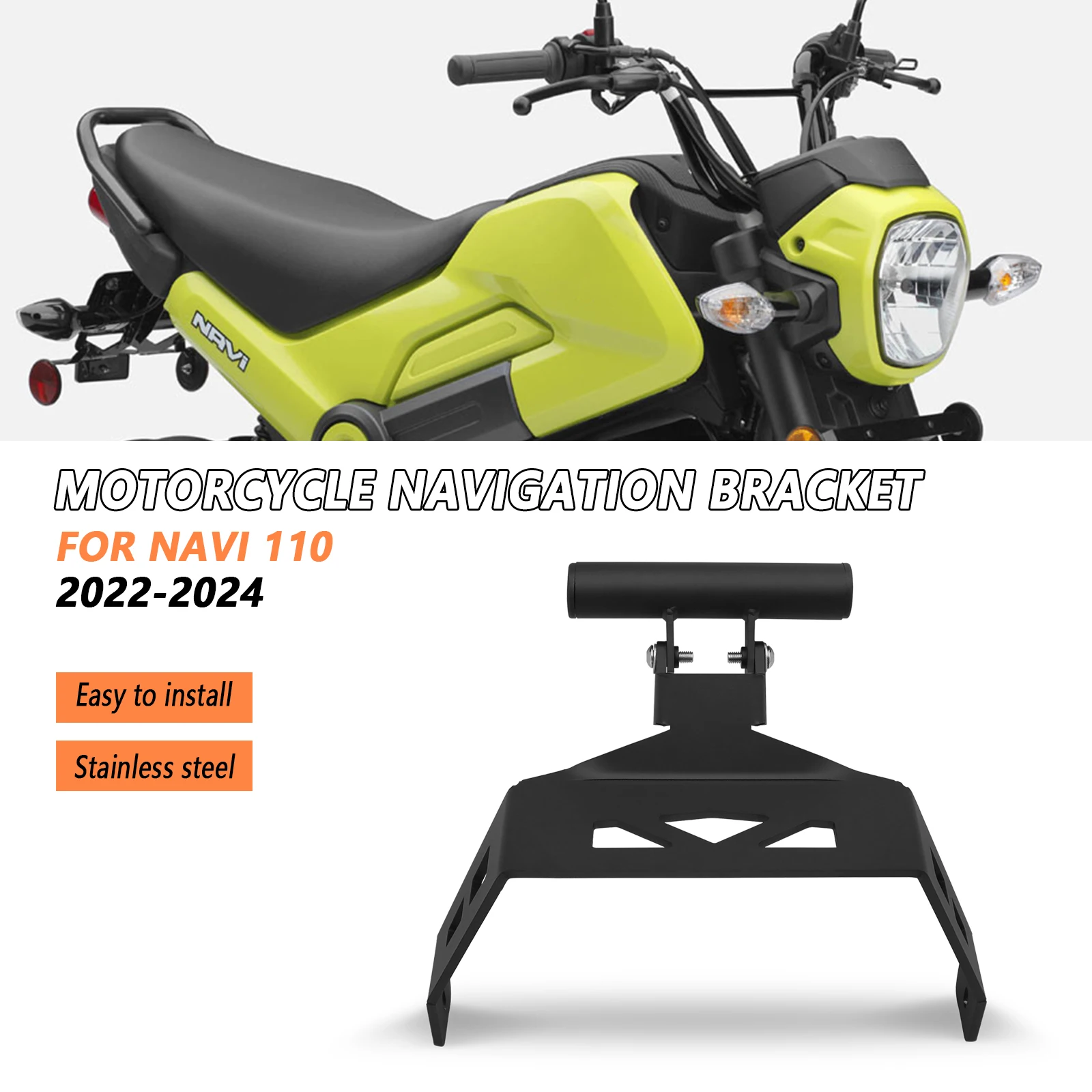 

Navi110 Motorcycle GPS Mobile Navigation Holder Adapter Support Navigation Mounting Bracket For Honda Navi 110 2022 2023 2024
