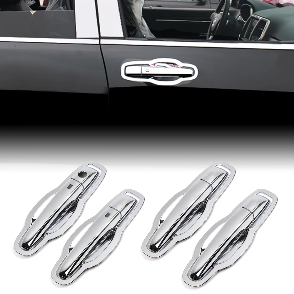 

Крышка полости чаши дверной ручки для Jeep Grand Cherokee 2011 2012 2013 2014 2015 2016 2017, хромированная накладка из АБС-пластика